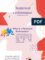 Theaterical Performance: Featuring Famous Artists