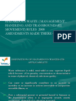 Hazardous Waste Rules-TNWML