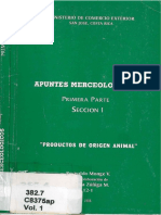 Apuntes Merceológicos Primera Parte Sección I Productos de Origen Animal