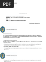 Sesión I - El Transporte y El Comercio Internacional