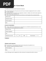 Assessment Task 5 Cover Sheet: Student Declaration