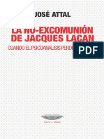 (Teoría y Ensayo) Attal, José - Lacan, Jacques - Marando, Guadalupe - Spinoza, Benedictus de - La No-Excomunión de Jacques Lacan - Cuando El Psicoanálisis Perdió A Spinoza-El Cuenco de Plata (2012)