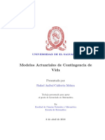 Modelos Actuariales de Contingencia de Vida - Rafael - Calderon