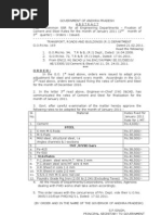 Cement and Steel Rates For The Month of January 2011 GO RT NO 169