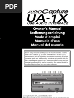 Roland Edirol UA-1X Owner Manual