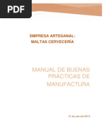 Manual de BPM Maltas Cervecería