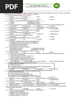 Final Examination in Science 6: St. Joseph College of Canlaon, Inc