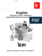 English: Quarter 2, Wk.2 - Module 1