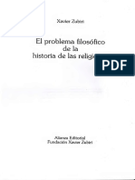 Zubiri Xavier - El Problema Filosofico de La Historia de Las Religiones