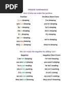 Present Continuous INTRO A