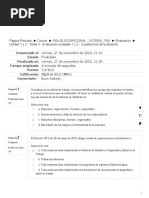 Unidad 1 y 2 - Tarea 3 - Evaluación Unidades 1 y 2 - Cuestionario de Evaluación