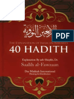 The Explanation of Imam An Nawawi's 40 Hadith by DR Saalih Al-Fawzaan