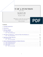 Limit of A Function