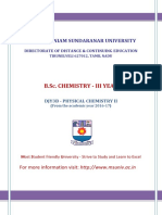 Manonmaniam Sundaranar University: B.Sc. Chemistry - Iii Year