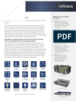 Infinera 7100 Series: Compact and Flexible Packet Optical Transport For The Metro