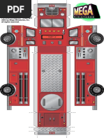 28mm Fire Truck Vehicle Miniature