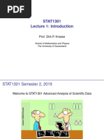 STAT1301 Lecture 1: Introduction: Prof. Dirk P. Kroese