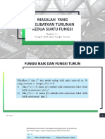 Materi 3 Masalah Turunan Kedua - Bag. 1 Fungsi Naik Dan Turun