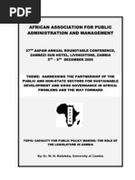 African Association For Public Administration and Management