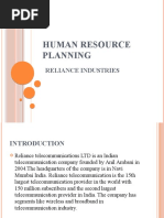 Human Resource Planning: Reliance Industries