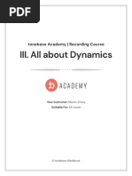 Academy Recording Course Workbook III