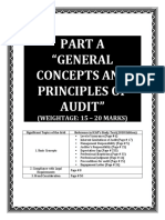 PART A - Performance of Audit and Reporting