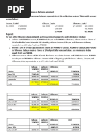 Problem #16 Distribution of Profits or Losses Based On Partner's Agreement