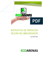 ECO-SGI-IT002 Instructivo de Operación Segura Minicargador