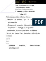 Taller 1.2. Transformada de Laplace Ejercicio 2