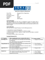 MRO Course Outline