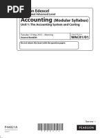 Accounting: Pearson Edexcel (Modular Syllabus)