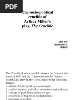 The Socio-Political Crucible of Arthur Miller's Play, The Crucible