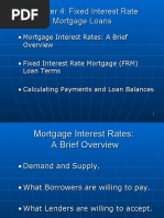 RES 3200 Chapter 4 Fixed Interest Rate Mortgage Loans