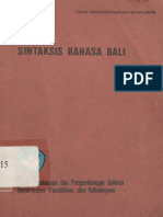 Sintaksis Bahasa Bali