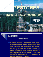 Digestores Batch y Continuo