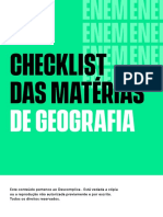 Checklist Geografia