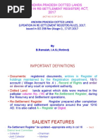 The Andhra Pradesh Dotted Lands (Updation in Re-Settlement Regiser) Act 2017