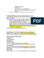 Antiadrenergic-Hypotension Antimuscarinic (Anticholinergic) - Dry Mouth, Blurred