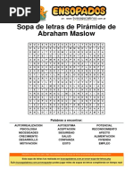 Sopa de Letras Piramide Abraham Maslow