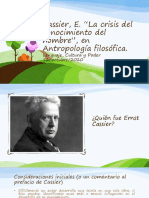 Cassier, E. La Crisis Del Conocimiento Del Hombre - Primera Parte