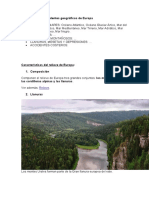 Los Principales Accidentes Geográficos de Europa