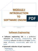 12/08/2021 1 Module:I Introduction To Software Engineering