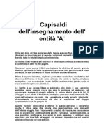 Capisaldi Della Dottrina Dell'entità 'A'