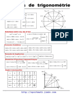 Formulaires de Trigonometrie