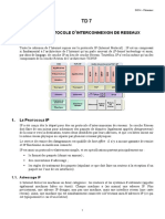 TD 7 IP ': Un Protocole D Interconnexion de Reseaux