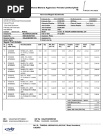 Shree Motors Agencies Private Limited (Unit II) : Service/Repair Estimate