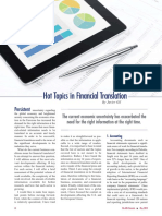 Hot Topics in Financial Translation: Persistent