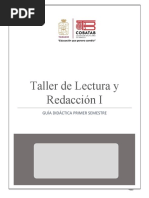 Alumno Primer Semestre. - Guía Didáctica Del Estudiante. - Taller de Lectura y Redacción I242