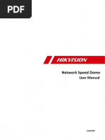 User Manual of Network Speed Dome