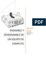 Ensamble Y Desensamble de Un Equipo de Computo: Paris FC Hotel